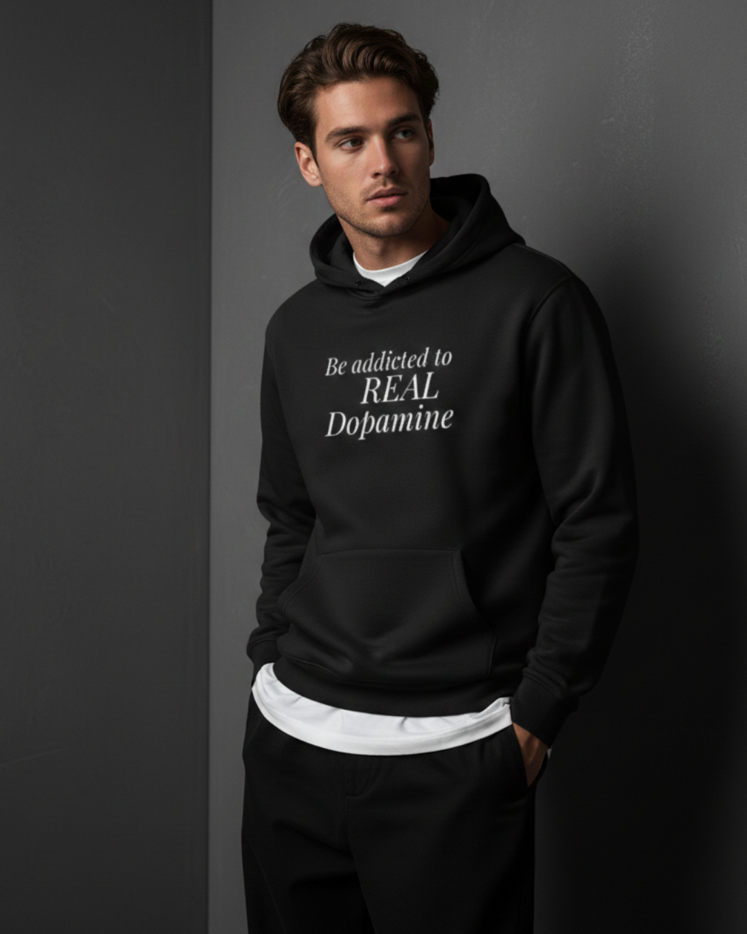 Quiet Hours Hoodie – REAL Dopamine Edition