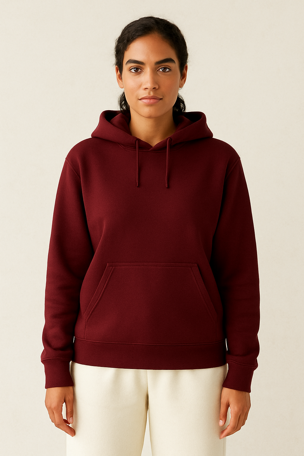Unisex Plain Cotton Hoodie