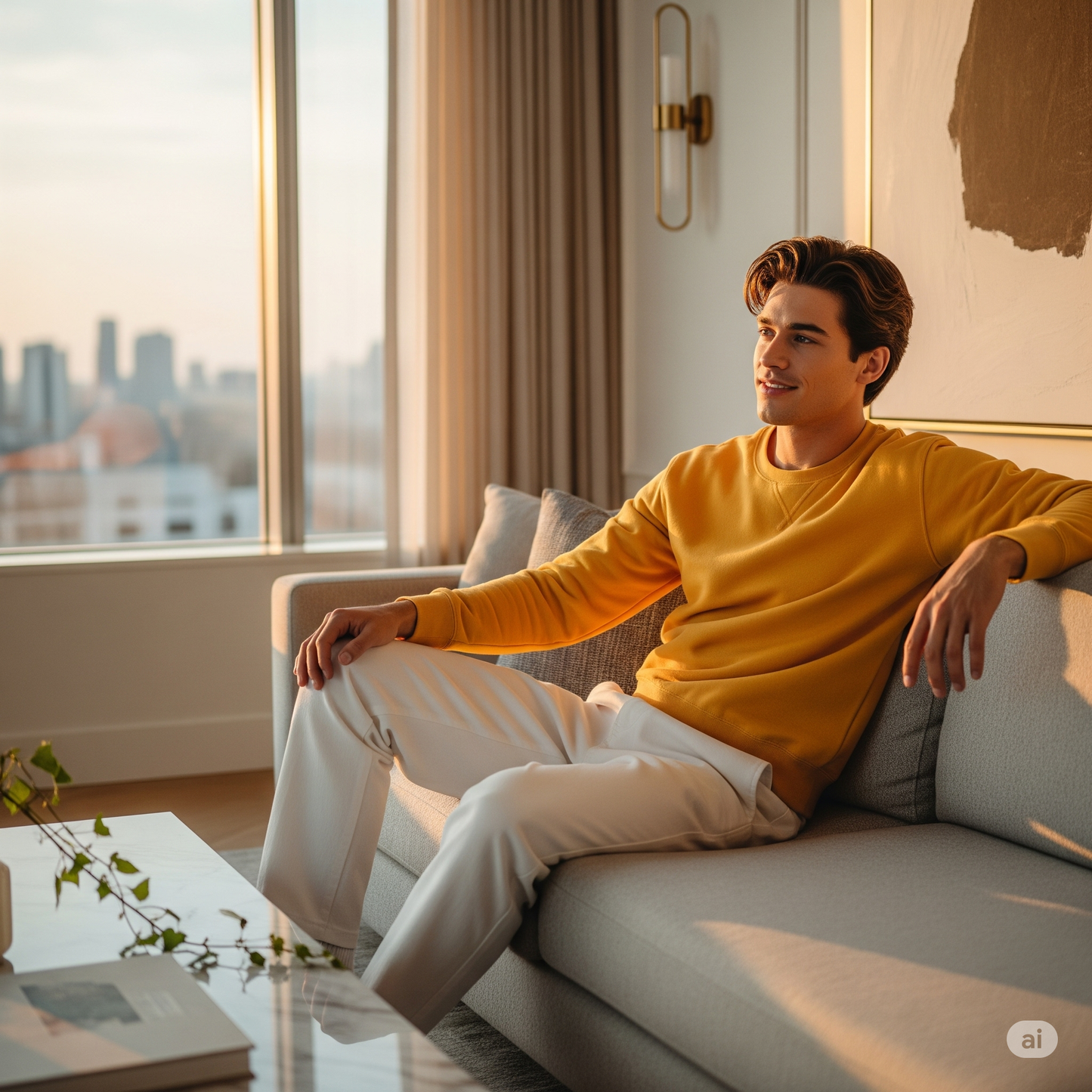 Unisex Plain Cotton Sweatshirt