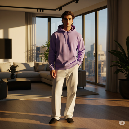 Unisex Plain Cotton Hoodie