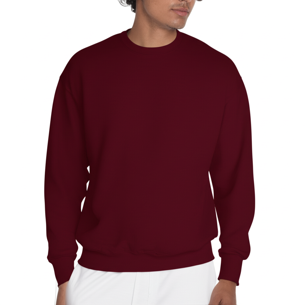 Unisex Plain Cotton Sweatshirt