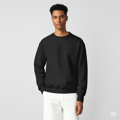Unisex Plain Cotton Sweatshirt