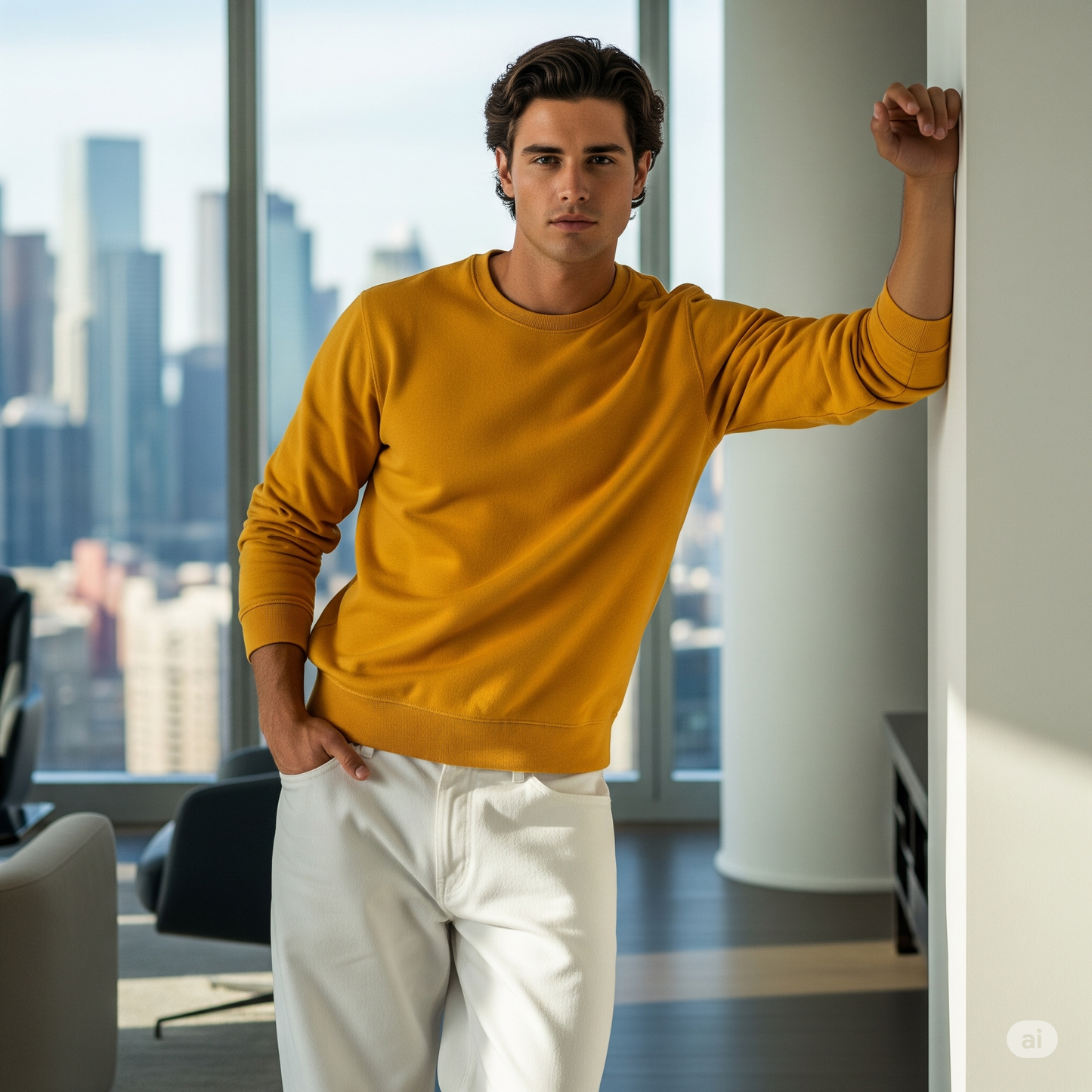 Unisex Plain Cotton Sweatshirt