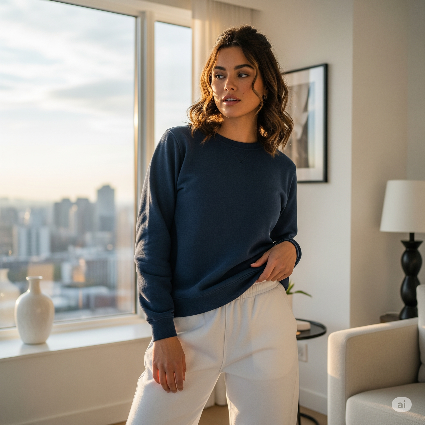 Unisex Plain Cotton Sweatshirt