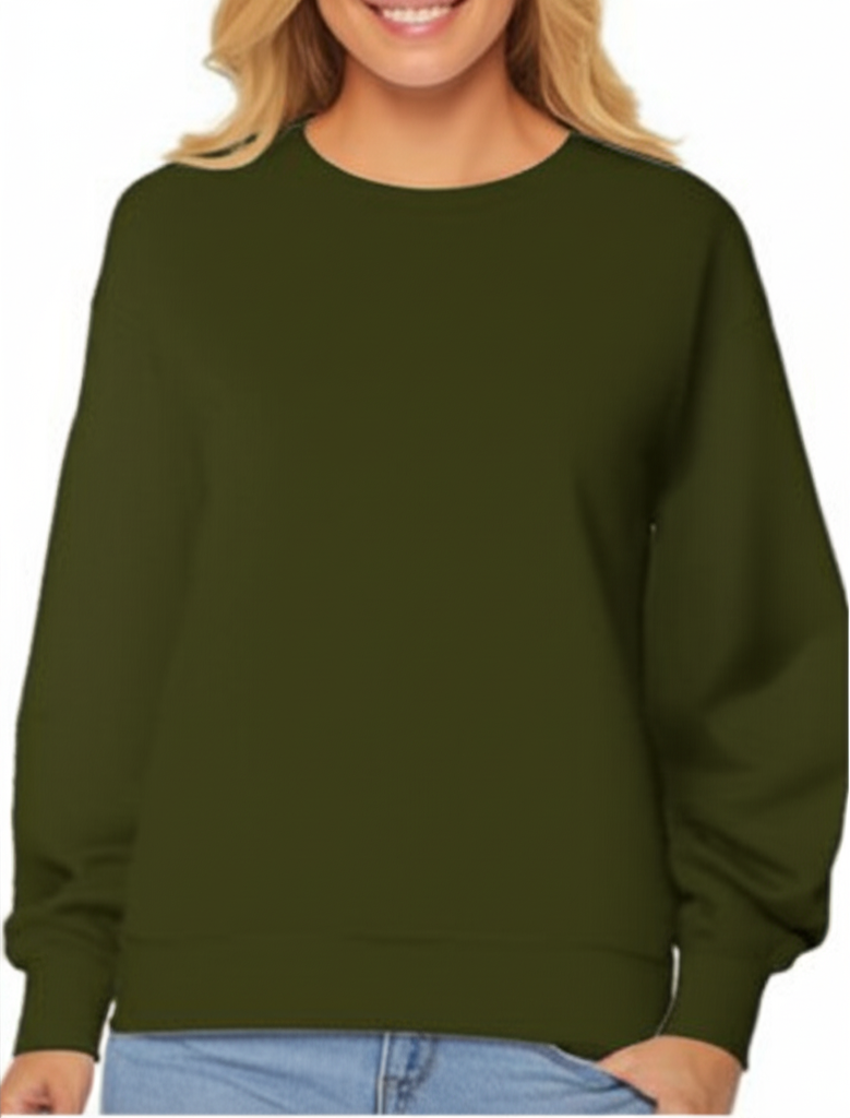 Unisex Plain Cotton Sweatshirt