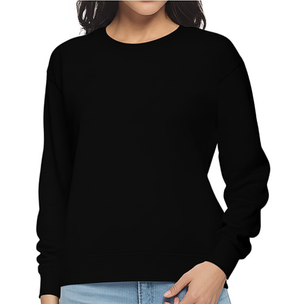 Unisex Plain Cotton Sweatshirt