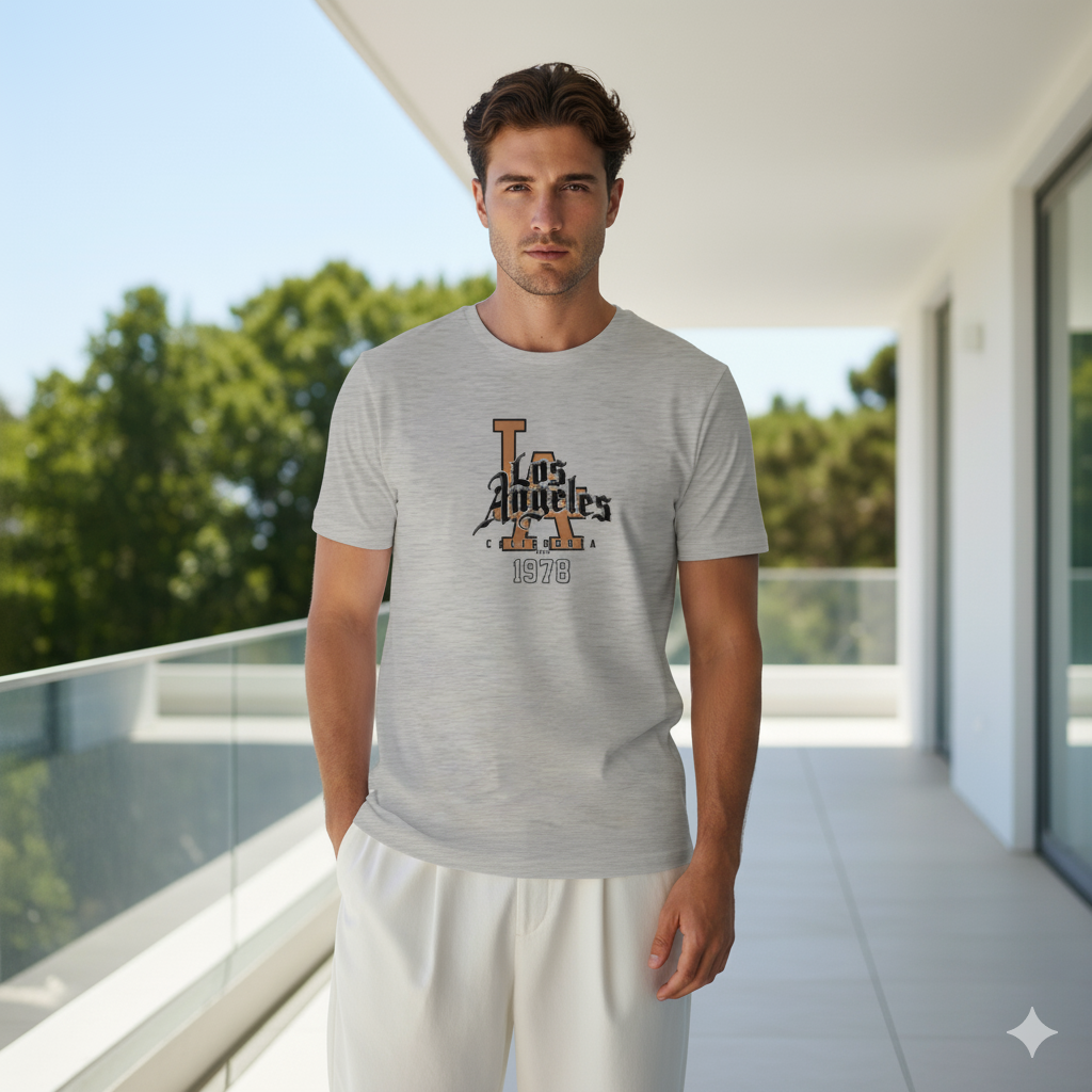 Men Graphic Printed Round Neck Cotton T-shirt