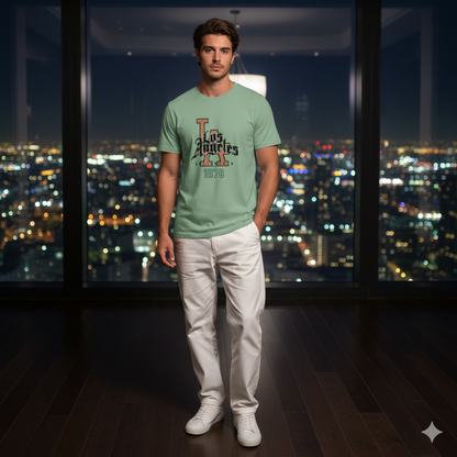 Men Graphic Printed Round Neck Cotton T-shirt