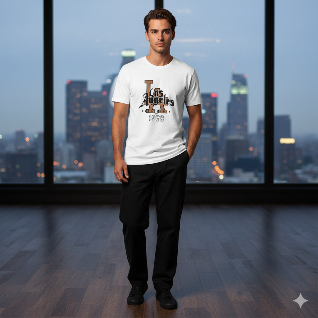 Men Graphic Printed Round Neck Cotton T-shirt