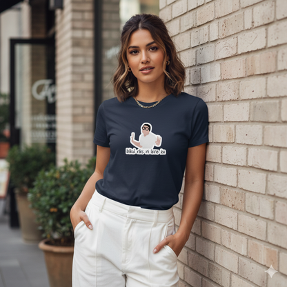 Women Graphic Printed Round Neck Cotton T-shirt