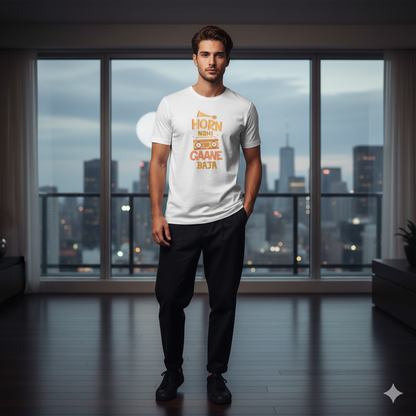 Men Graphic Printed Round Neck Cotton T-shirt