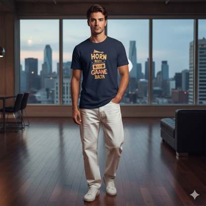 Men Graphic Printed Round Neck Cotton T-shirt