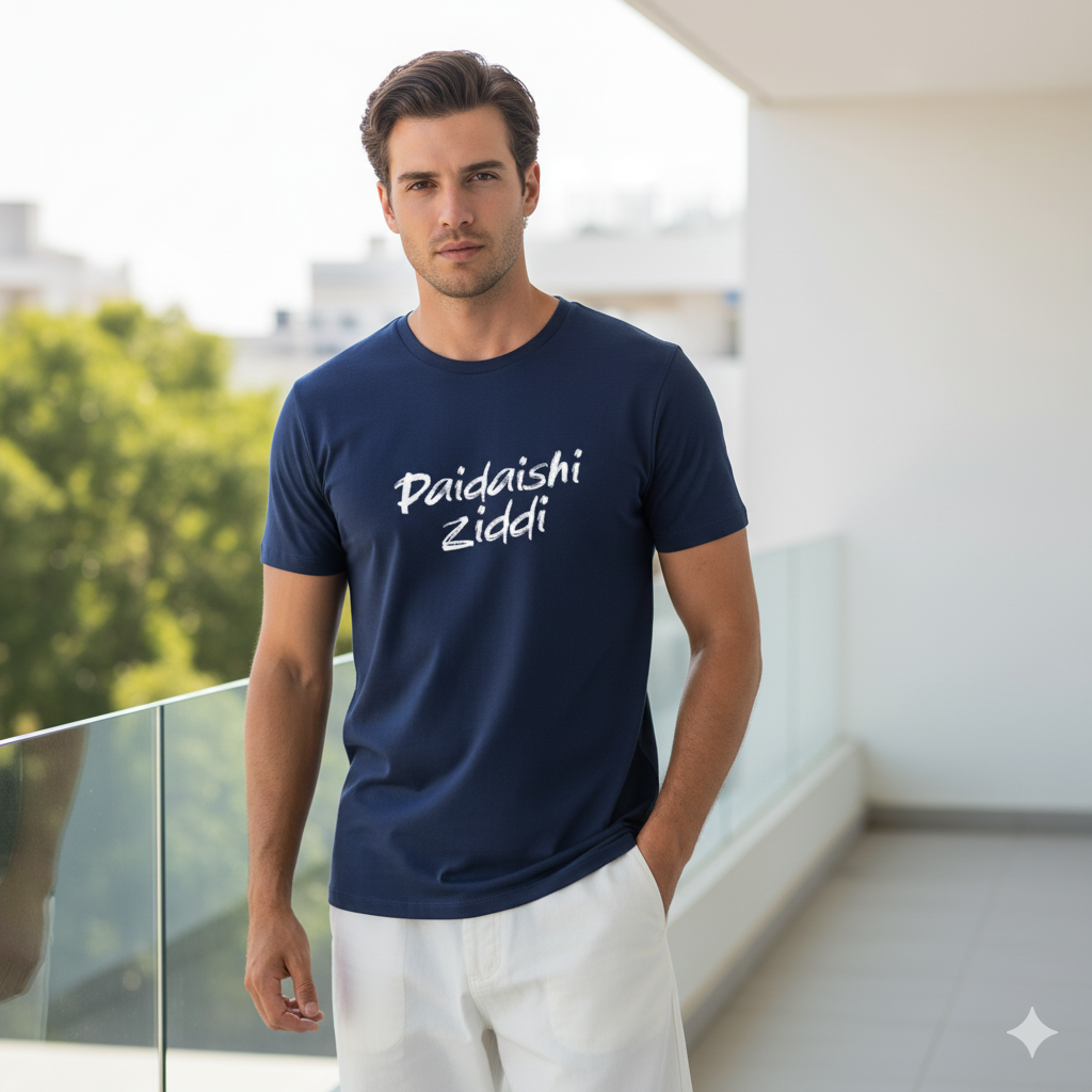 Men Graphic Printed Round Neck Cotton T-shirt