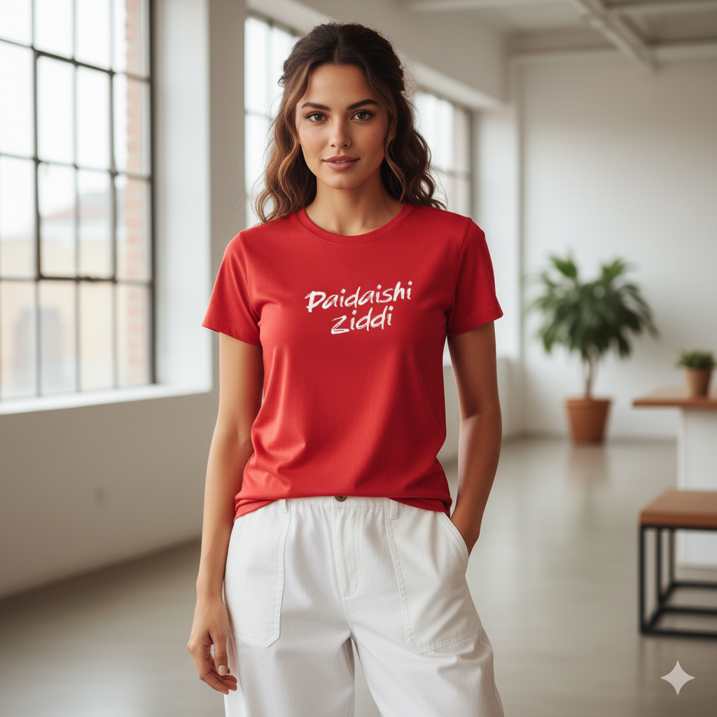 Women Graphic Printed Round Neck Cotton T-shirt