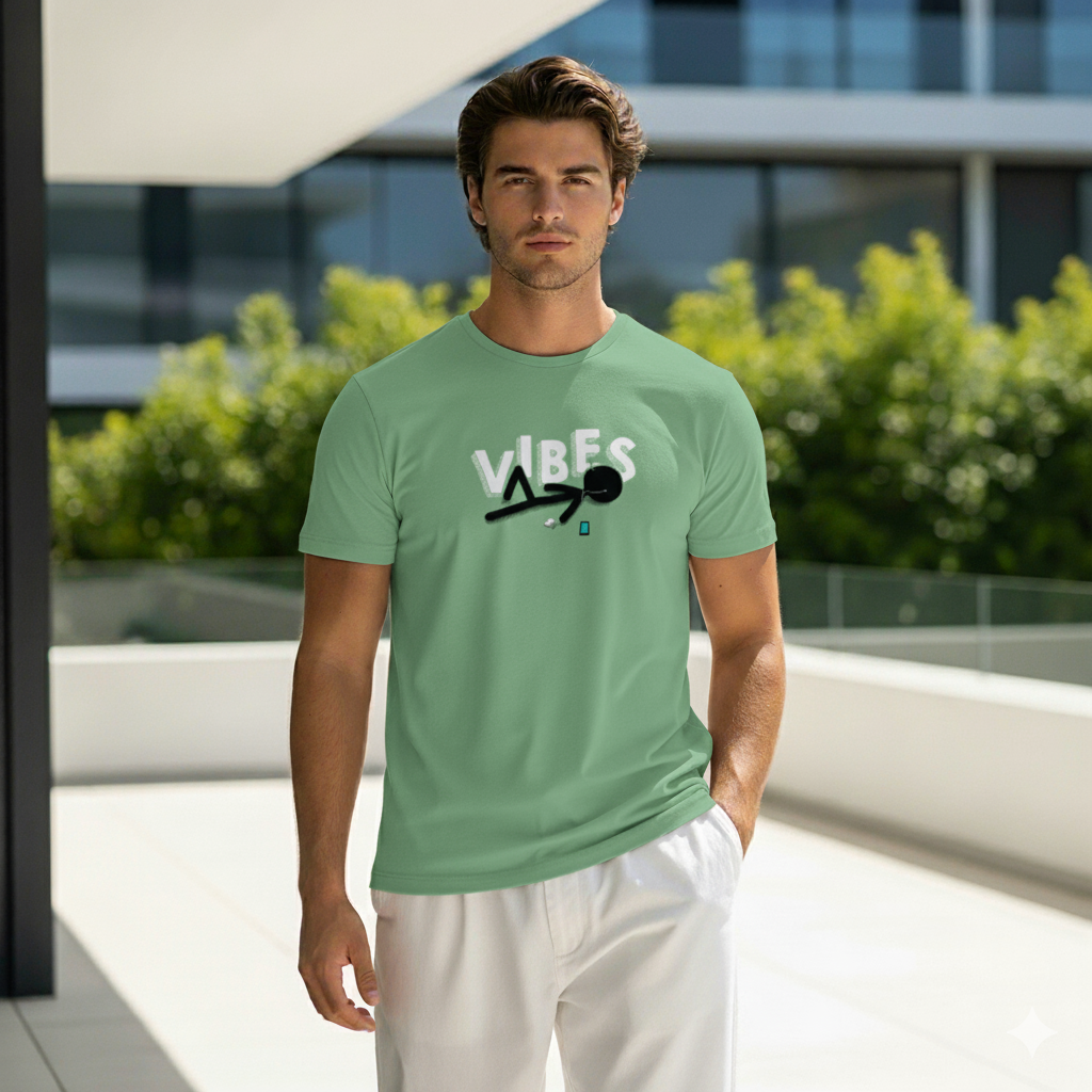 Men Graphic Printed Round Neck Cotton T-shirt