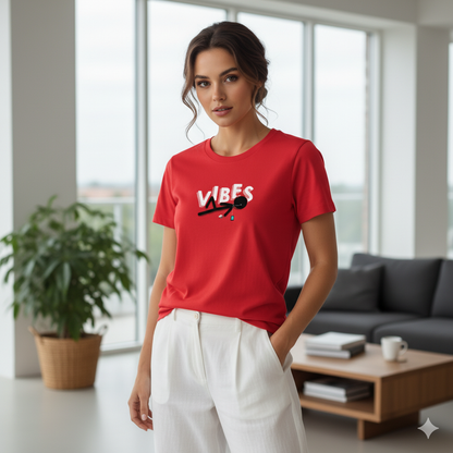 Women Graphic Printed Round Neck Cotton T-shirt