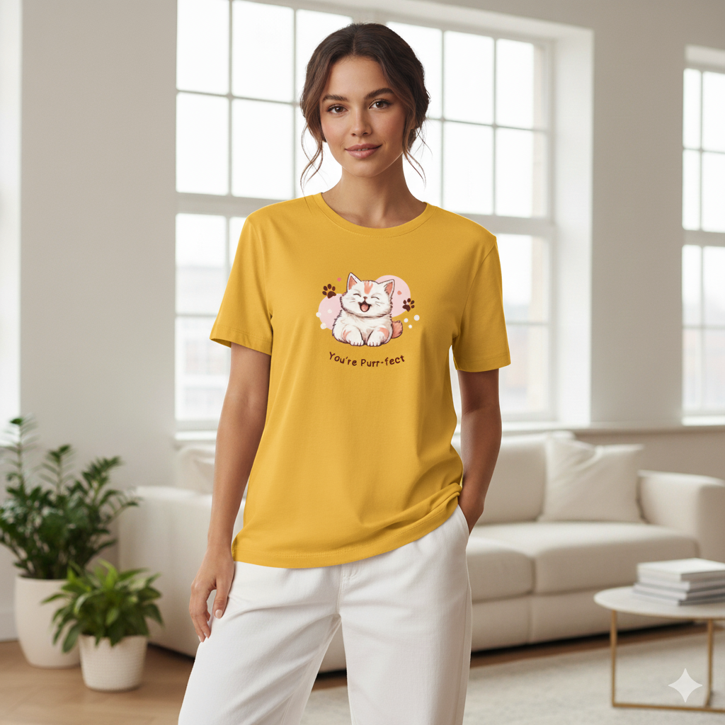 Women Graphic Printed Round Neck Cotton T-shirt