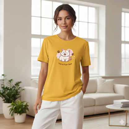 Women Graphic Printed Round Neck Cotton T-shirt