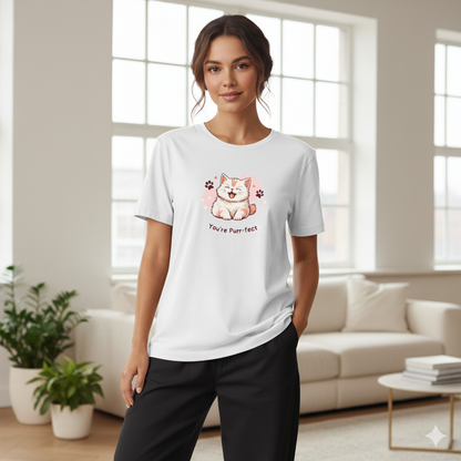 Women Graphic Printed Round Neck Cotton T-shirt